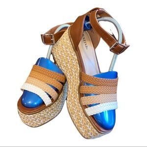 Lucky Brand Just Fab Leesha Platform Sandals Size 8